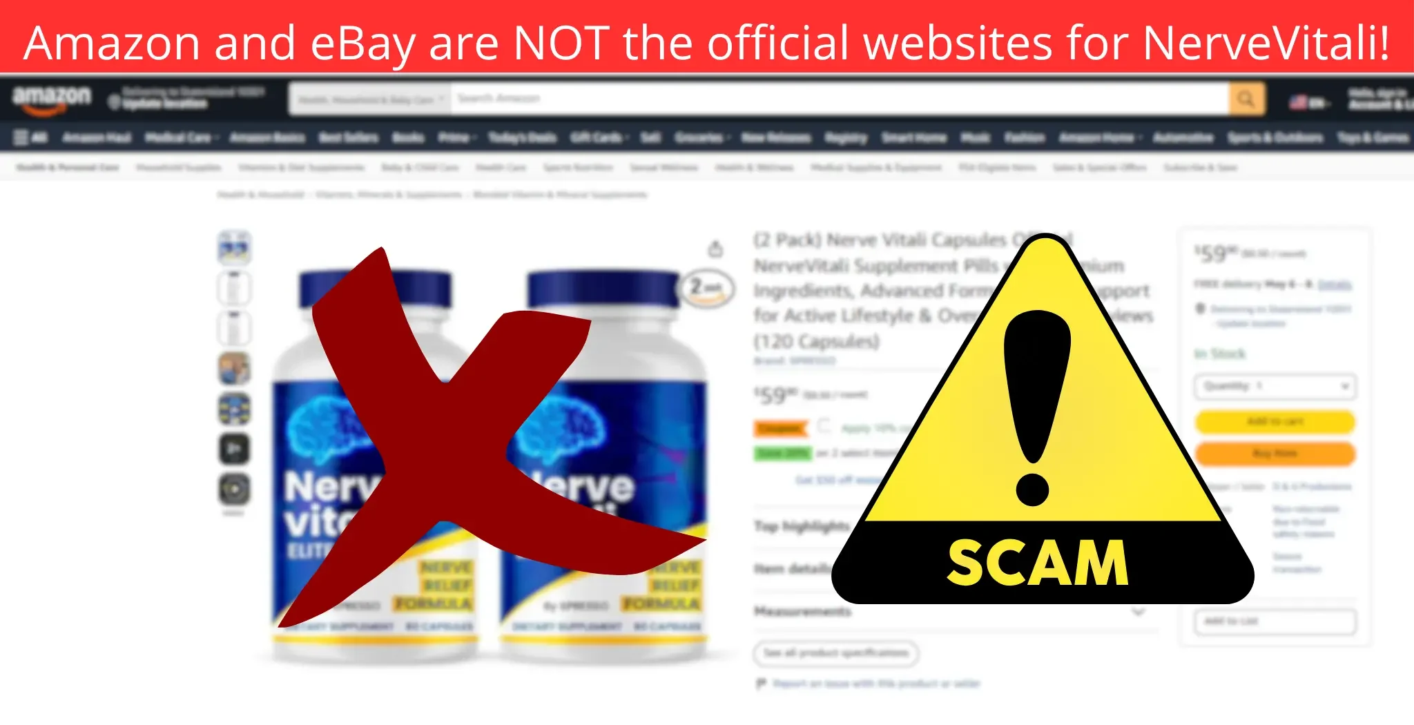 Amazon and eBay are NOT the official websites for HoneyCept! (4)
